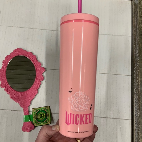 NWT Wicked cup and double sided mirror pink and green - Picture 4 of 7